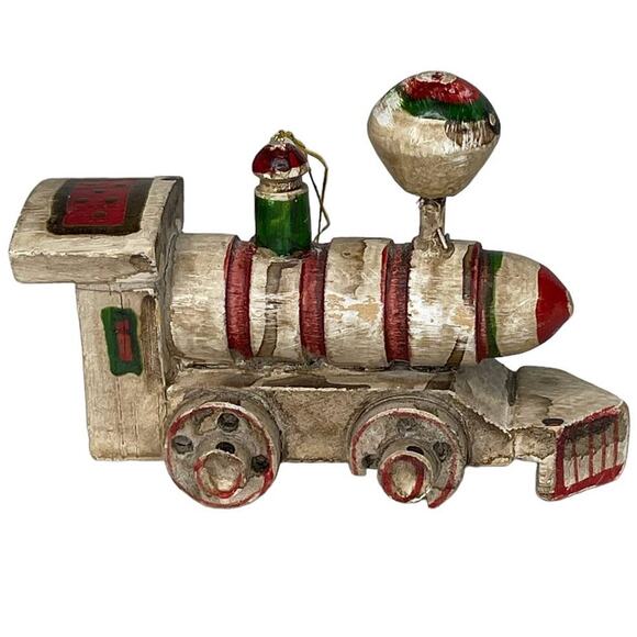 Vintage Enesco Train Engine Christmas Tree Ornament - Picture 8 of 10
